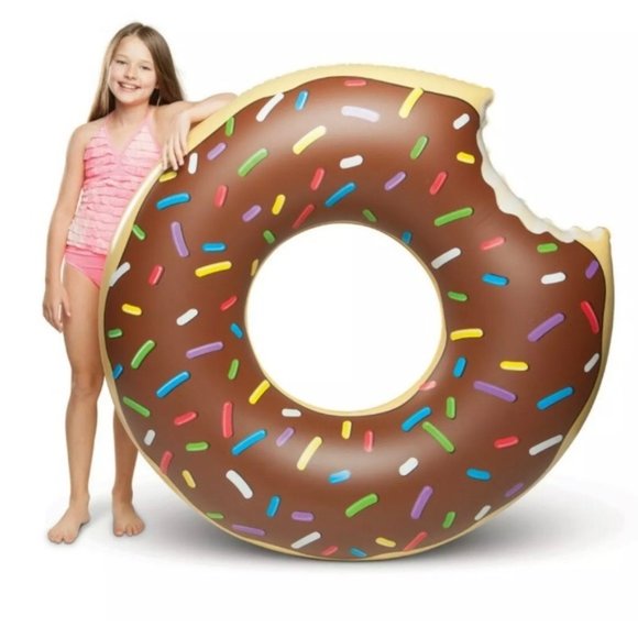 Giant Chocolate Donut Pool Float NEW - Picture 2 of 3